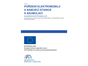 POZEN ELEKTROMOBILU A NABJEC STANICE S AKUMULAC